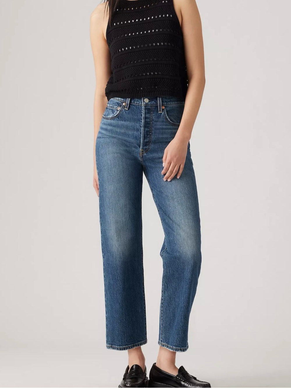 Levi’s Ribcage Straight Ankle Women's Jeans (26 W 27 L) $110 retail